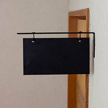 アイアン　ブラック　看板　店舗　プレート　黒 Amazon.co.jp: TOMOYASU tsuri 壁付け 看板 ブラケットサイン